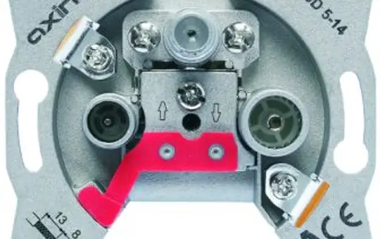 JUNG SSD 5-00 Antenna Socket 3-way, universal, stitch, 1 dB