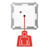 JUNG NRSAS0834ZTWW Pull Button Series A/AS alpine white