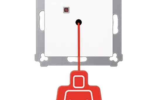 JUNG NRSAS0834ZTWW Pull Button Series A/AS alpine white