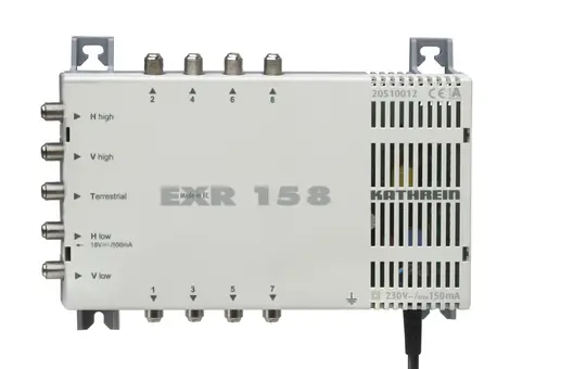 KATHREIN 20510012 Multiswitch avec alimentation, 5 entrées vers 8 sorties