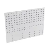 LEGRAND 004969 Feuille d'étiquettes 1-99, A-Z