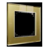 MERTEN MEG4010-2341 Cover Frame M-Plan Real Glass 1-fold | gold