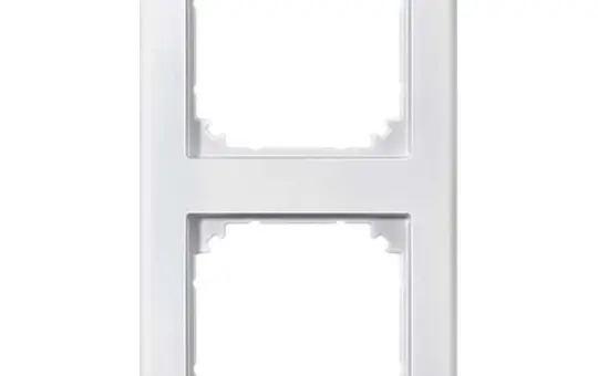 MERTEN 462219 Cadre de recouvrement M-Smart Double couche, très résistante aux rayures | blanc polaire brillant