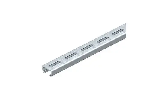 OBO BETTERMANN 1112708 Anchor Rail AMS3518 slot 16.5 mm, punched | 2000 mm