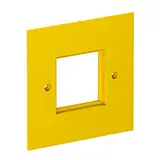 OBO BETTERMANN 6109840 Cover Plate Module 45 1-fold | rapeseed yellow
