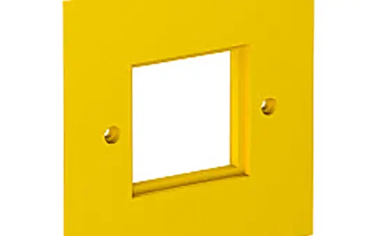OBO BETTERMANN 6109840 Cover Plate Module 45 1-fold | rapeseed yellow