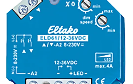 ELTAKO ELD61/12-36V DC UP Dimmer 12-36 V DC PWM 4 A