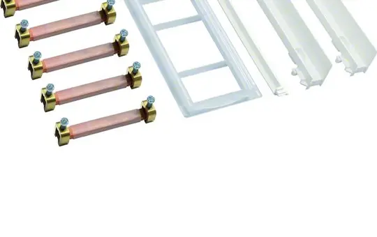 HAGER ZM15S Busbar Connector Cabinet-to-Cabinet Connector, universZ to universZ | 12x5 mm