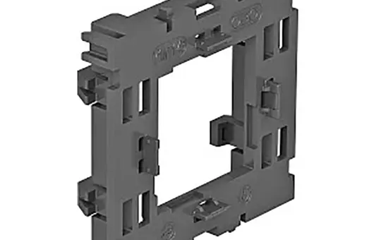OBO BETTERMANN 6288572 Mounting Carrier 1-fold, polyamide, halogen-free | light gray