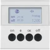 BERKER 85745288 Horloge programmable KNX-RF quicklink S.1/B.3/B.7 avec écran | blanc polaire mat