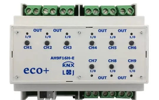 LINGG&JANKE 79238SEC KNX switching actuator 16 A 9-fold, 140 µF, secure
