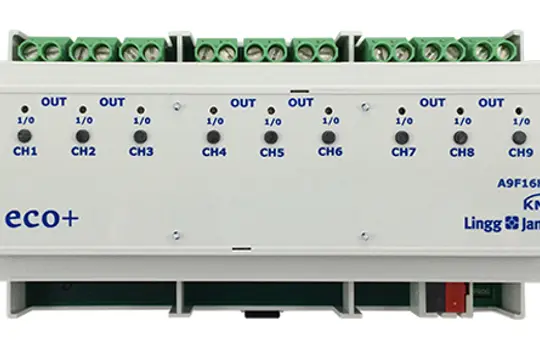 LINGG&JANKE 79235SEC Actionneur de commutation KNX 16 A 9 fois, 200 µF, sécurisé