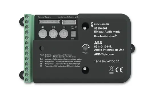 BUSCH-JAEGER 83110-101 Built-in audio module 2-wire