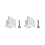 PAULMANN 954.97 Embouts URail Lot de 2 | blanc