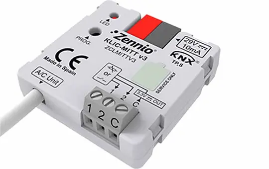 ZENNIO ZCLMITTV3 KNX Climate Gateway Mitsubishi Electric V3