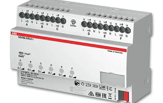 ABB UD/S6.210.2.1 KNX dimmer actuator 230 V 6-fold, 210 W