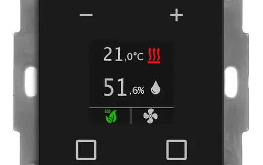 MDT SCN-RTR55S06.01 KNX Room Temperature Controller Smart 55 Room temperature controller | matt black