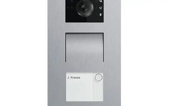 BUSCH-JAEGER A21381P1-S-03 Station extérieure vidéo Welcome Unité, pour les utilisateurs d'appareils auditifs | acier inoxydable