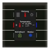 MDT BE-GT2TS.02S KNX Glass Touch Sensor II Smart Temperature sensor | black/black