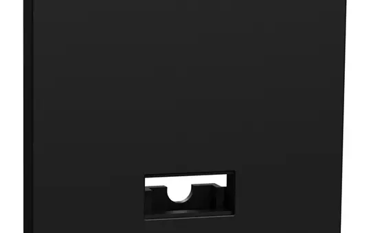 MERTEN MEG3350-0403 labelled rocker M-Pure Ocean Plastic 1-fold, symbol window | matt black