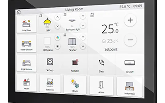 ZENNIO ZVIZ100A KNX touch panel black | 10 inches