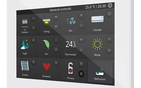 ZENNIO ZVIZ70V2W KNX touch panel white | 7 inches