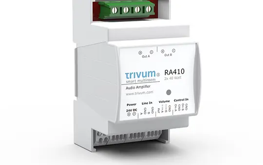 TRIVUM RA410v2 Amplifier for DIN Rail 2x 40 W at 8 ohms