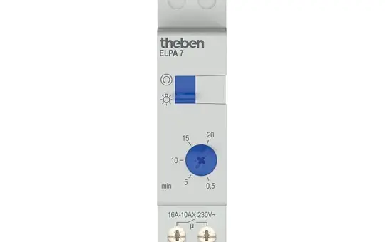 THEBEN ELPA 7 Staircase Light Timer Switch with switch-off warning