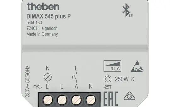 THEBEN DIMAX 545 plus P Variateur encastrable RLC, 250 W