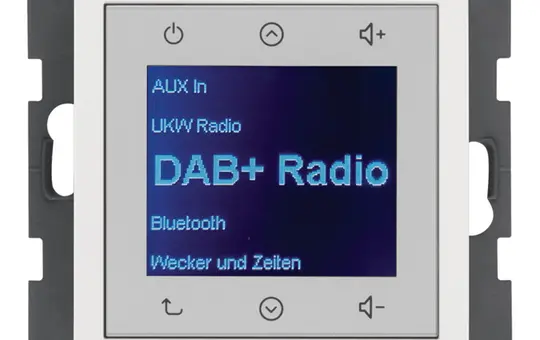 BERKER 29848989 Radio encastré tactile S.1/B.3/B.7 DAB+ | blanc polaire brillant