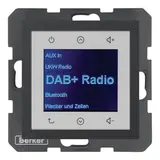 BERKER 30841606 Flush-mount Radio Touch S.1/B.3/B.7 DAB+, Bluetooth | anthracite