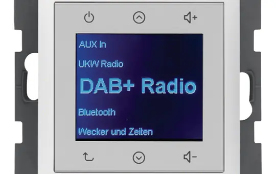 BERKER 30849909 Flush-mounted Radio Touch S.1/B.3/B.7 DAB+, Bluetooth | polar white matt