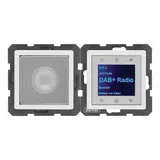 BERKER 30806089 Flush-Mounted Radio Set Q.1/Q.3 DAB+, Mono, Bluetooth | polar white velvet