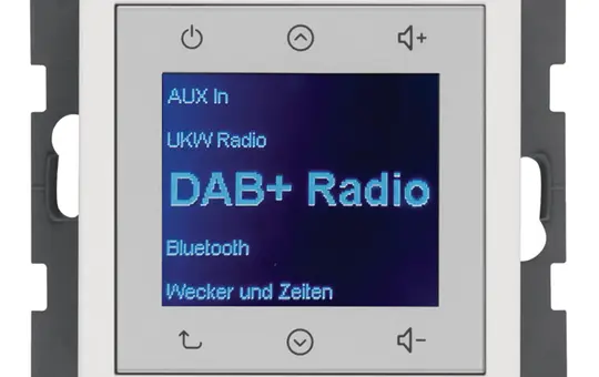 BERKER 29846089 Flush-mounted Radio Touch Q.1/Q.3 DAB+ | polar white velvet