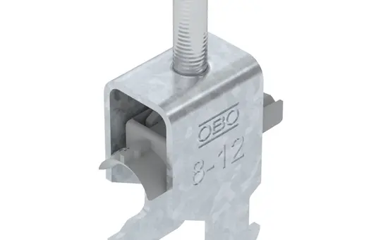 OBO BETTERMANN 1186202 H-foot clamp bracket 1-fold | 8-12 mm