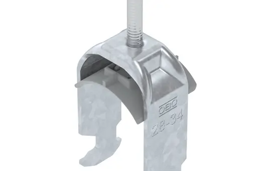 OBO BETTERMANN 1186229 H-foot clamp bracket 1-fold | 28-34 mm