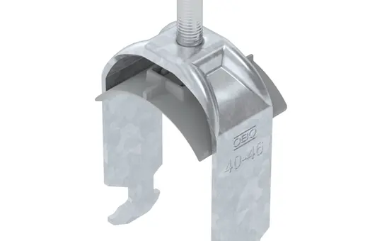 OBO BETTERMANN 1186242 H-foot clamp bracket 1-fold | 40-46 mm