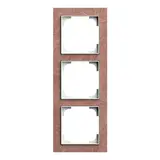 BUSCH-JAEGER 1723-4097 Cover frame art linear 3-fold | slate terra rosso