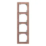 BUSCH-JAEGER 1724-4097 Cover frame art linear 4-fold | slate terra rosso