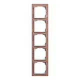 BUSCH-JAEGER 1725-4097 Cover frame art linear 5-fold | slate terra rosso