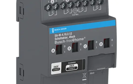 BUSCH-JAEGER SA-M-4.16.2.12 actionneur de commutation f@h 16 A 4 fois