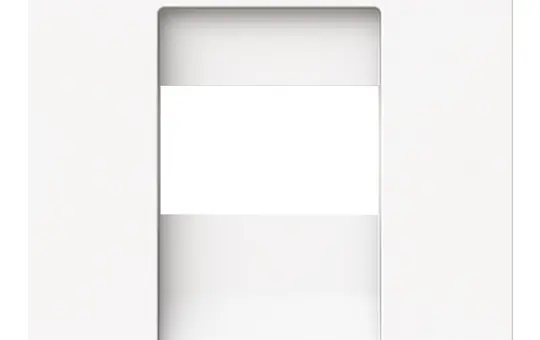 BUSCH-JAEGER 1766-44M Cache téléphone art linéaire standard | blanc studio mat