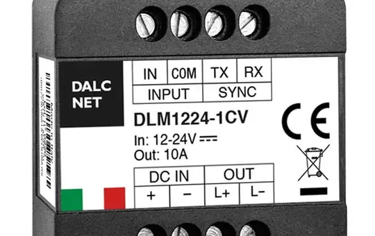 DALCNET DLM1224-1CV Actionneur variateur 0-10 V CV Simple, 10 A, encastré