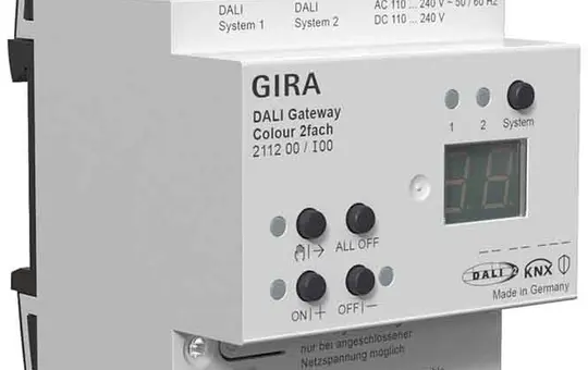 GIRA 211200 KNX-DALI Gateway Colour 2-fold