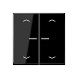 JUNG BTA17102PSW Touch Sensor HOME Series A, dimmable 2-fold, arrows | black