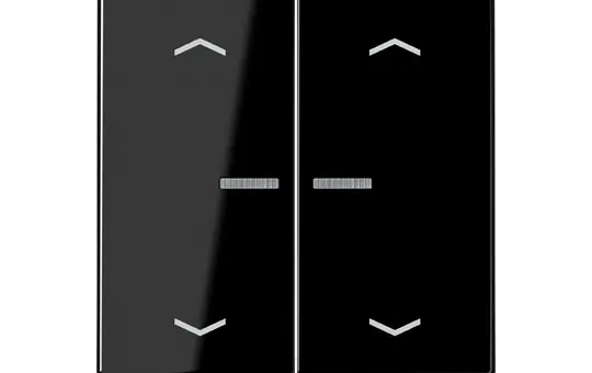 JUNG BTA17102PSW Touch Sensor HOME Series A, dimmable 2-fold, arrows | black