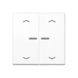 JUNG BTA17102PWW touch sensor with dimmer HOME Series A 2-fold, arrows | alpine white