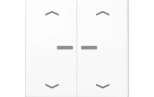 JUNG BTA17102PWW touch sensor with dimmer HOME Series A 2-fold, arrows | alpine white