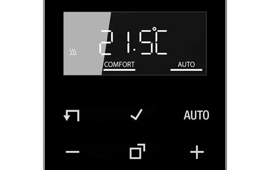 JUNG BTA1791SW Room Thermostat JUNG HOME Series A with display | black