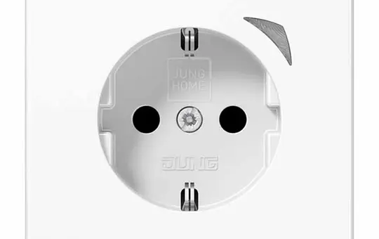 JUNG BTLS1521SEWW SCHUKO socket JUNG HOME Series LS Current measurement function, touch protection | alpine white